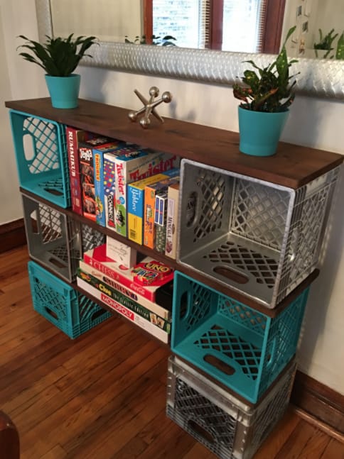 Plastic Milk Crate Ideas