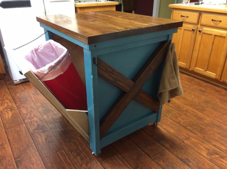 Upcycled DIY Kitchen Island 