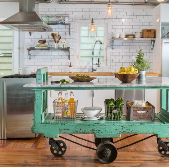 Upcycled DIY Kitchen Island
