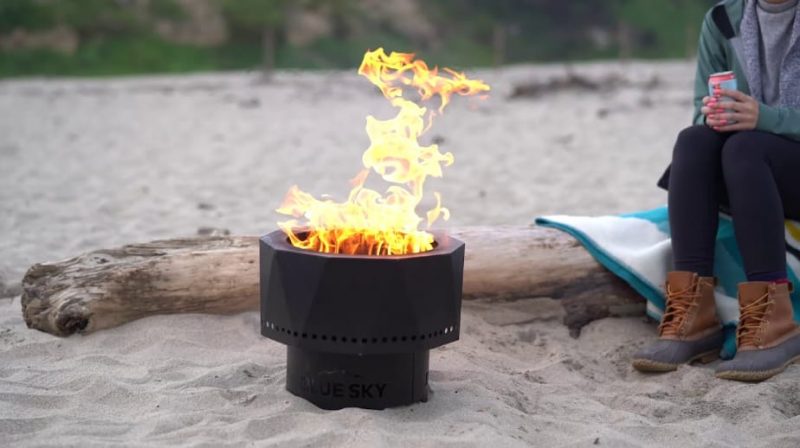 blue sky outdoor living fire pits