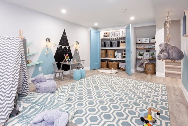 Amazing Basement Playroom