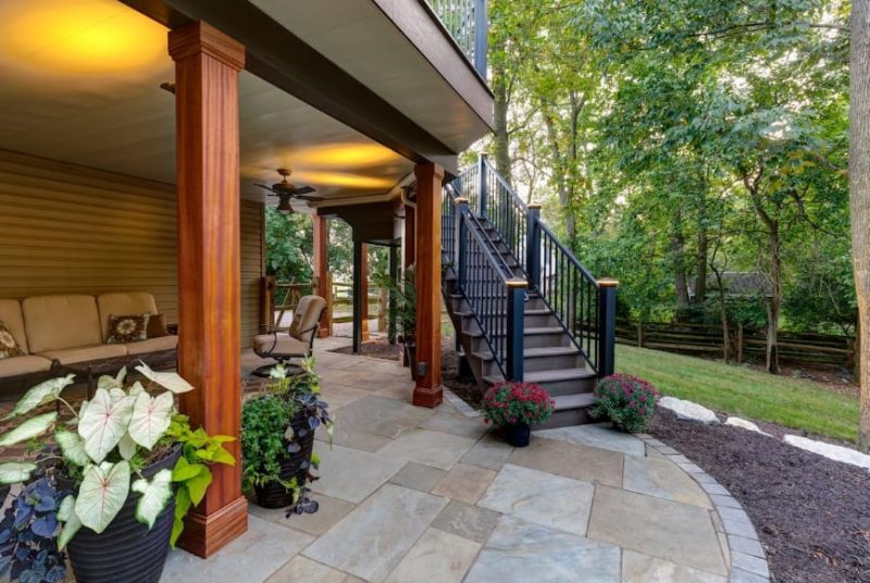 Under Deck Patio for Small Space