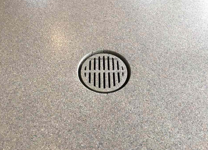 how to drain garage floor