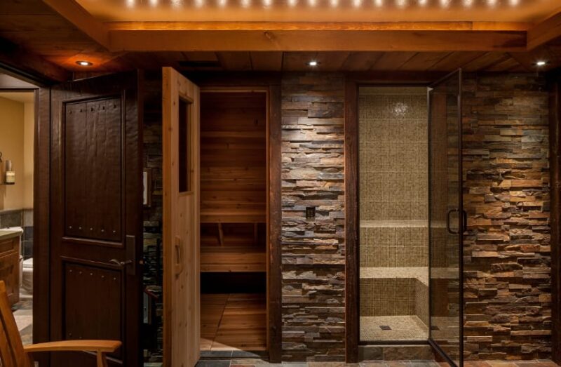 indoor basement sauna