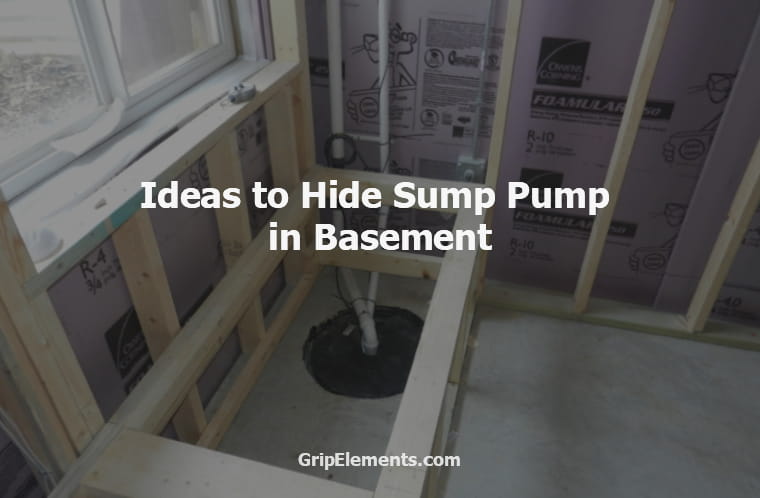 ideas to hide sump pump in basement