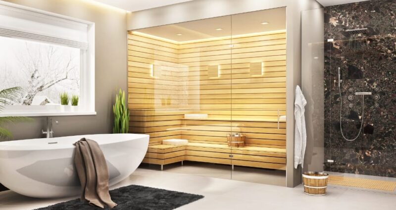 building a sauna in the basement