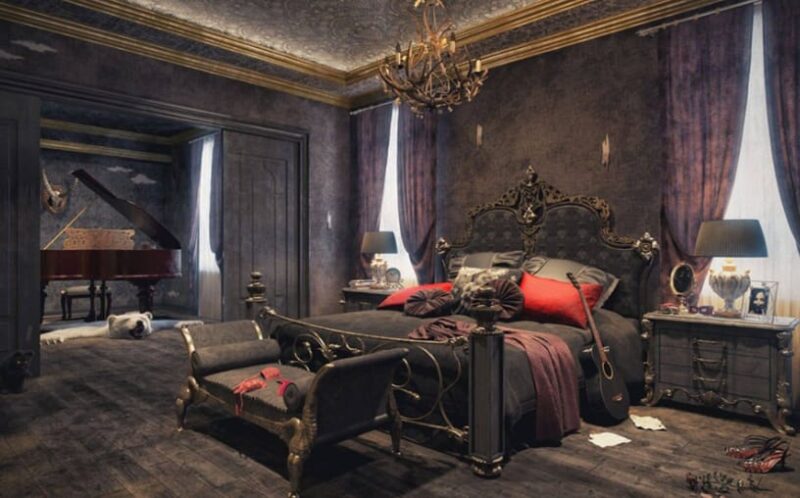 gothic victorian style bedroom