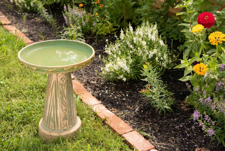Ceramic Topper Bird Bath