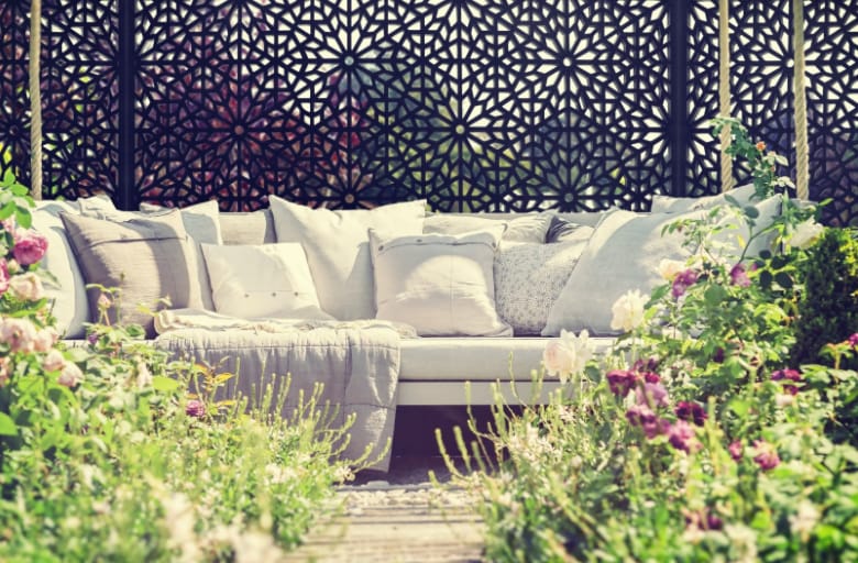 Iron Patio Privacy Screen