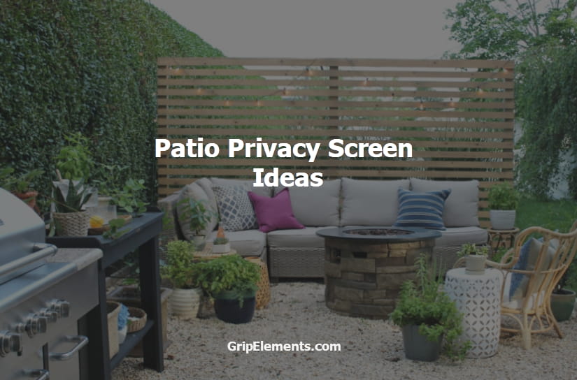 Patio Privacy Screen Ideas