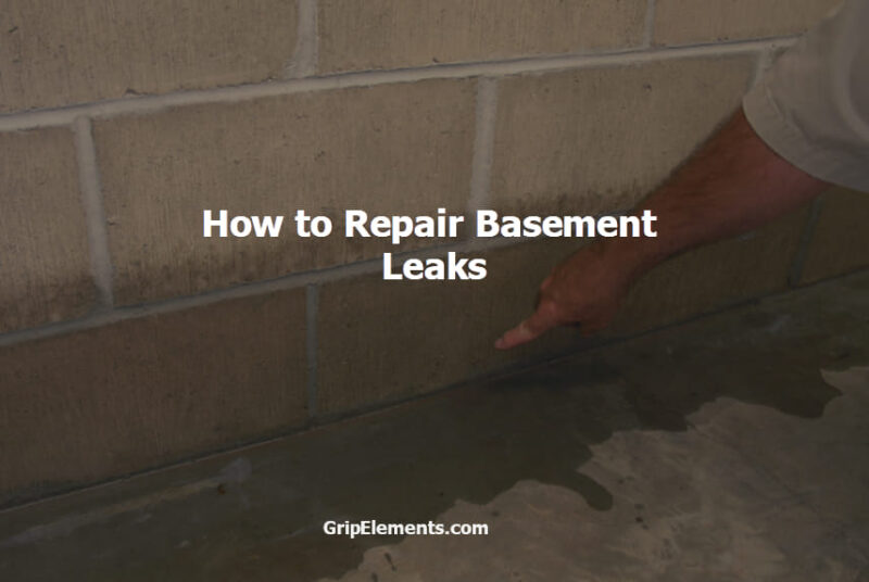 How to Repair Basement Leaks