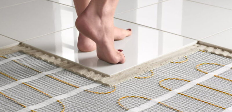 types of electric heated floors