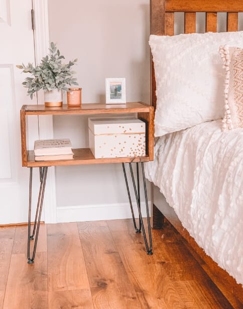 use a box or crates for nightstands