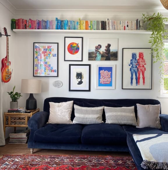 Floating Shelf Above Couch Ideas