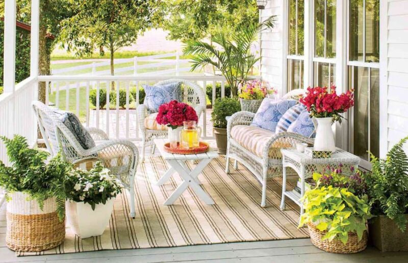 Make the back porch more Colorful