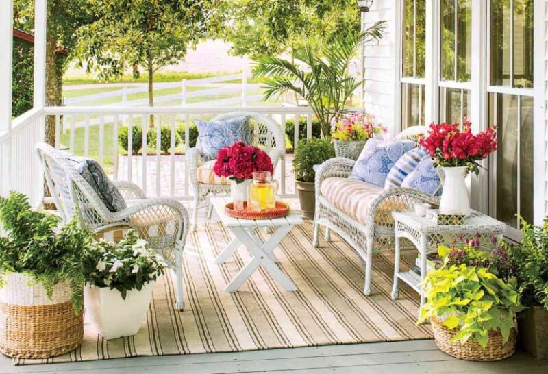 Rattan Baskets for Live Plants