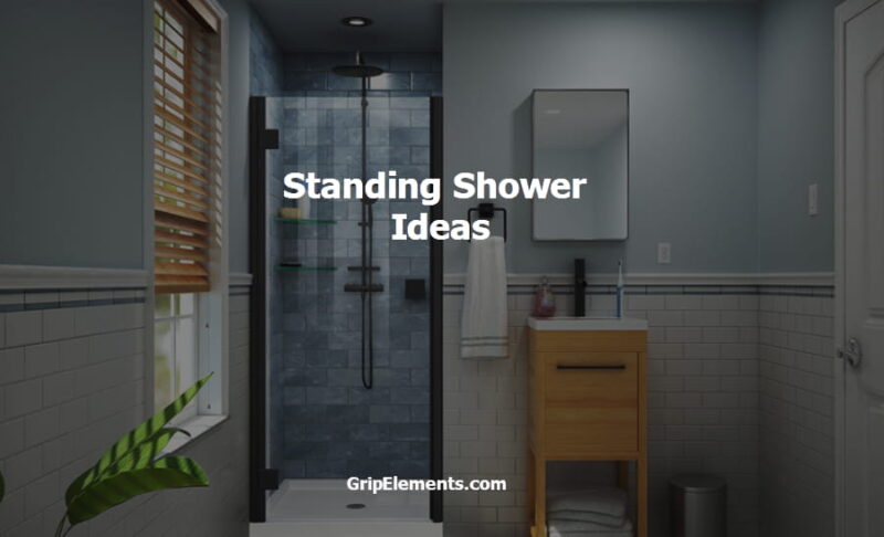 standing shower ideas