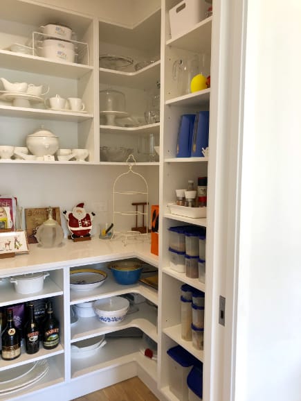 All-White Walk in Pantry