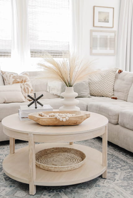 Monochrome Coffee Table Décor