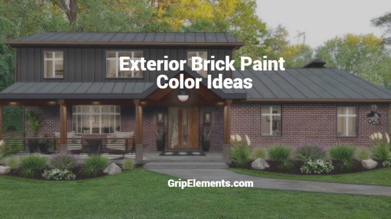 Exterior brick paint color ideas