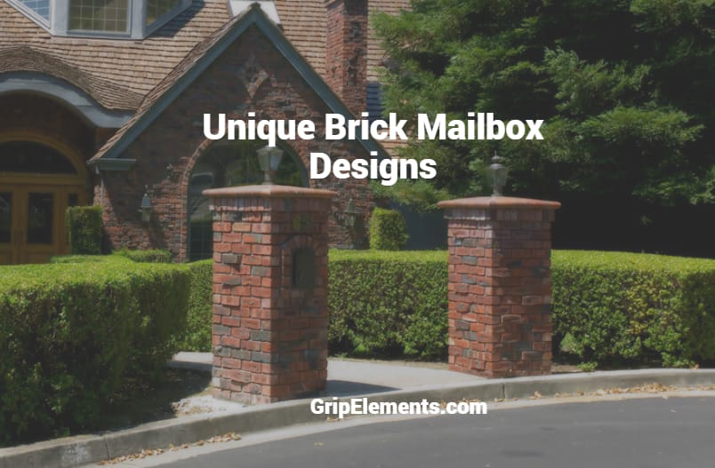 Top 8 Long Lasting And Unique Brick Mailbox Designs GRIP ELEMENTS   Unique Brick Mailbox Designs 