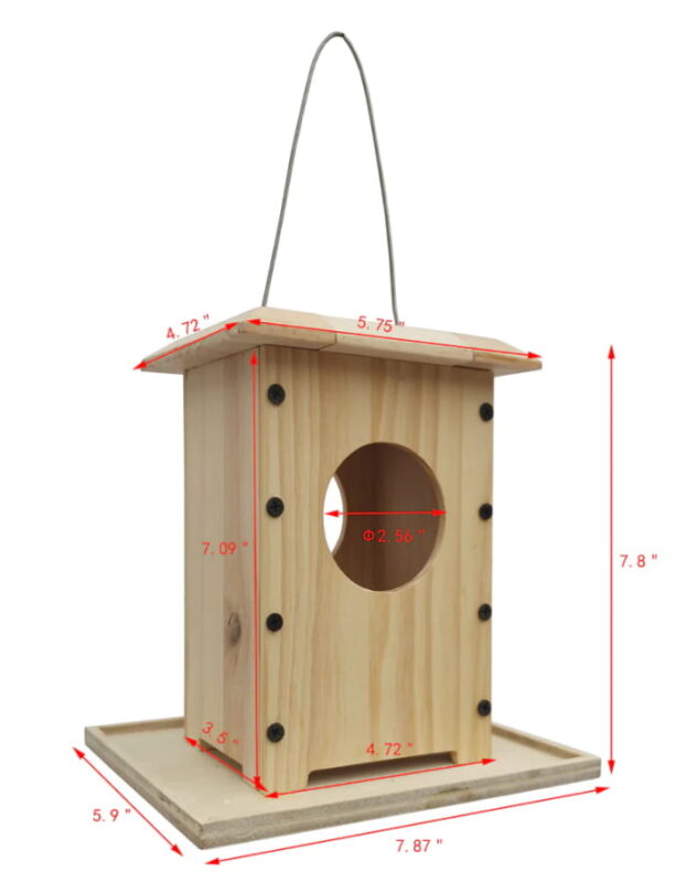 Bird Feeder with Round Opening