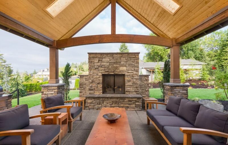 Porch Roof with Skylights