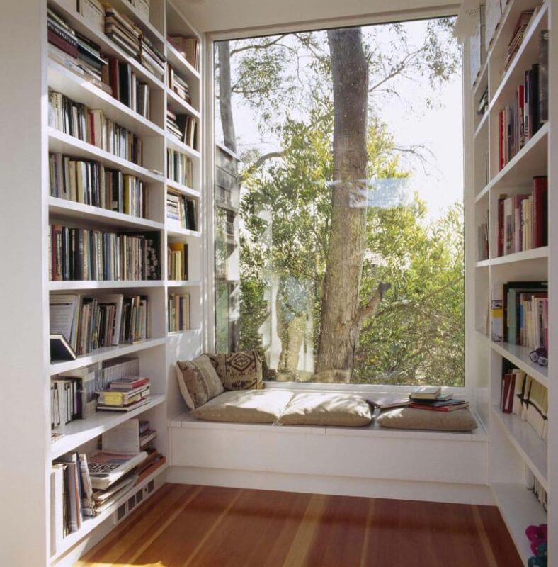 Reading Corner in a Home Library