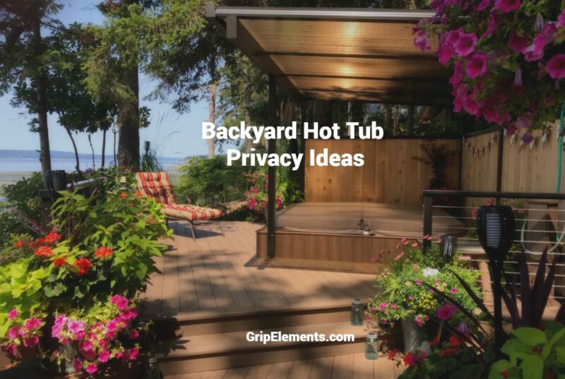 backyard hot tub privacy ideas