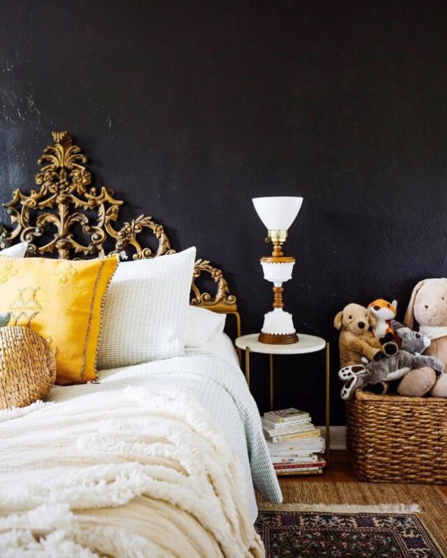 Black Wall for a Classic Look
