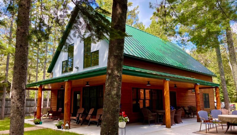 Eye-Catching Metal Porch Roofing