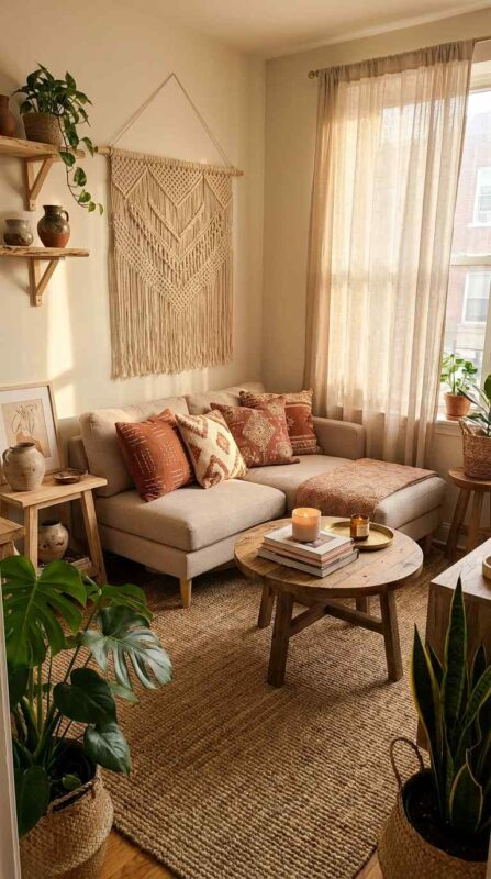 Boho Inspired Textures with Earthy Accents