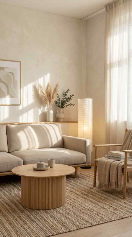 Layered Neutral Tones with Soft Lighting