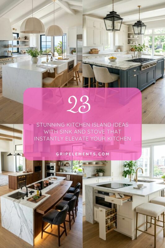 23 Stunning Kitchen Island Ideas with Sink and Stove That Instantly Elevate Your Kitchen