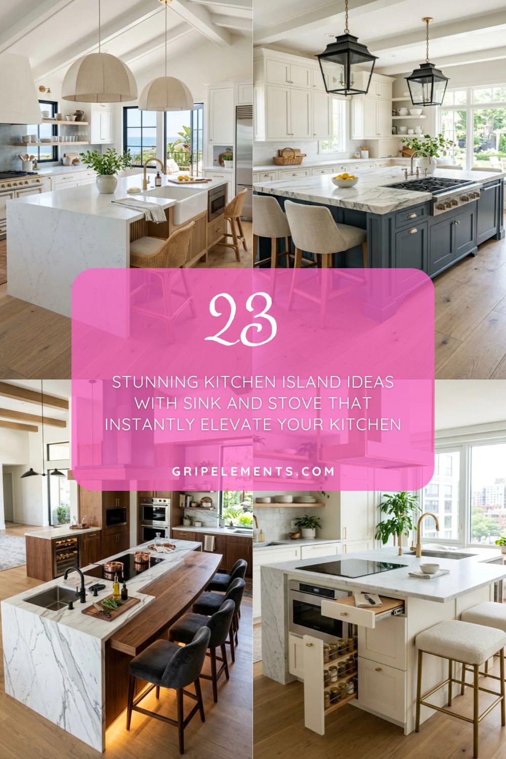 23 Stunning Kitchen Island Ideas with Sink and Stove That Instantly Elevate Your Kitchen