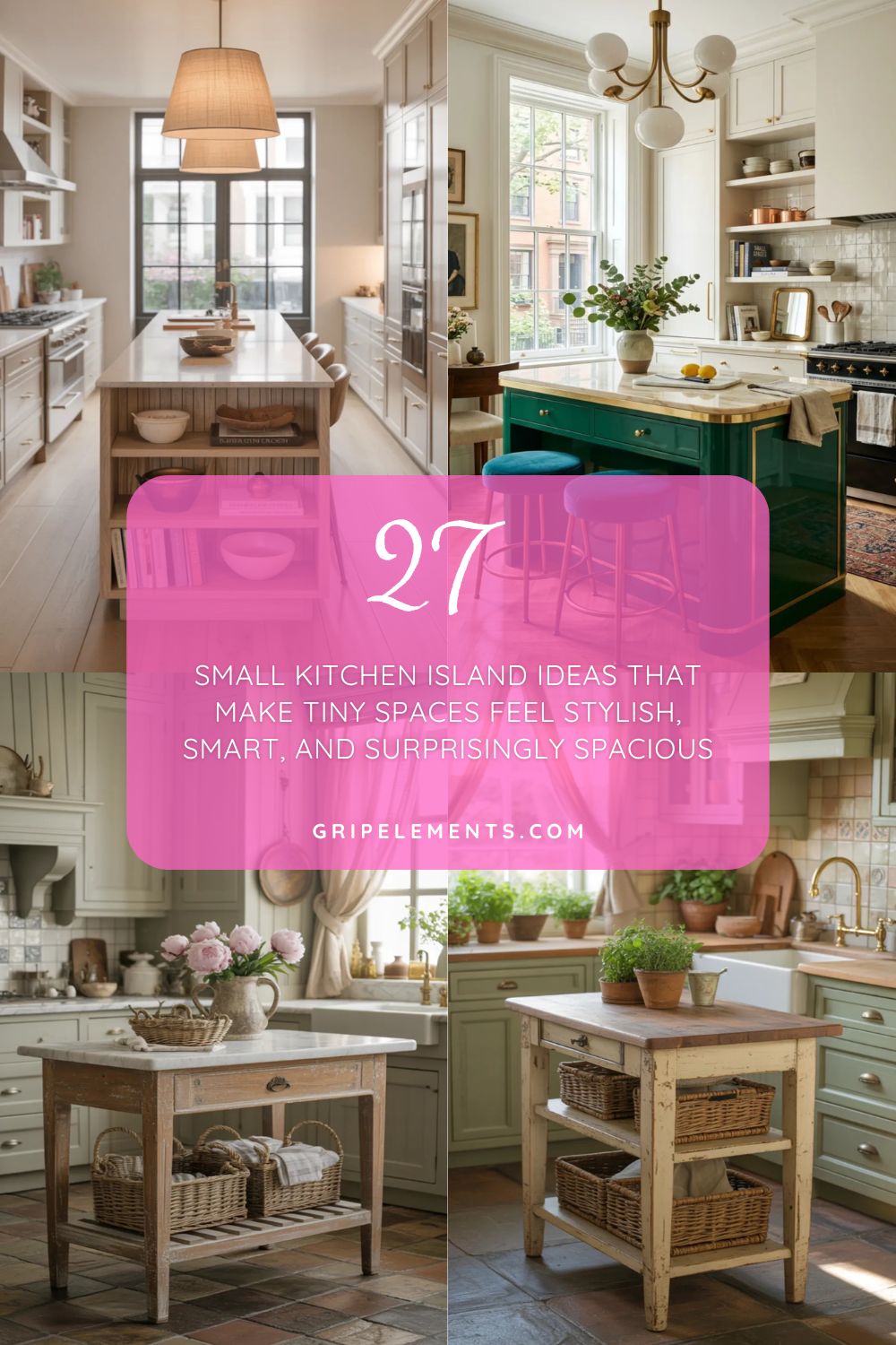 27 Small Kitchen Island Ideas That Make Tiny Spaces Feel Stylish, Smart, and Surprisingly Spacious
