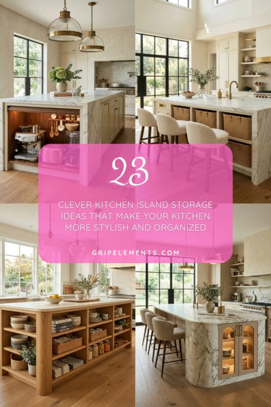 Clever Kitchen Island Storage Ideas That Make Your Kitchen More Stylish and Organized