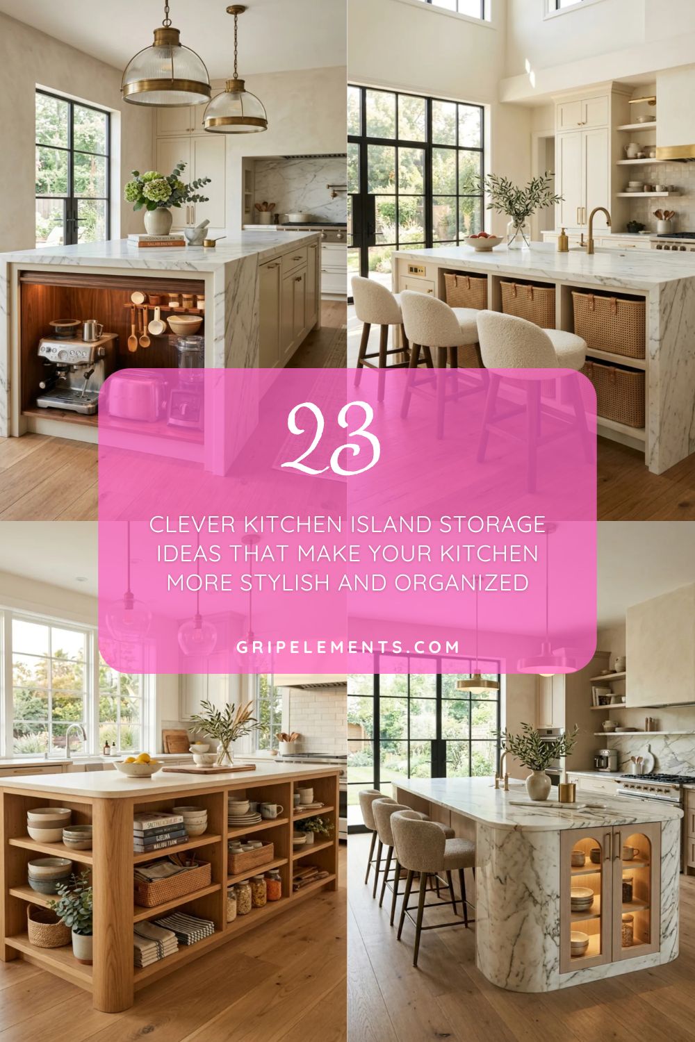 Clever Kitchen Island Storage Ideas That Make Your Kitchen More Stylish and Organized