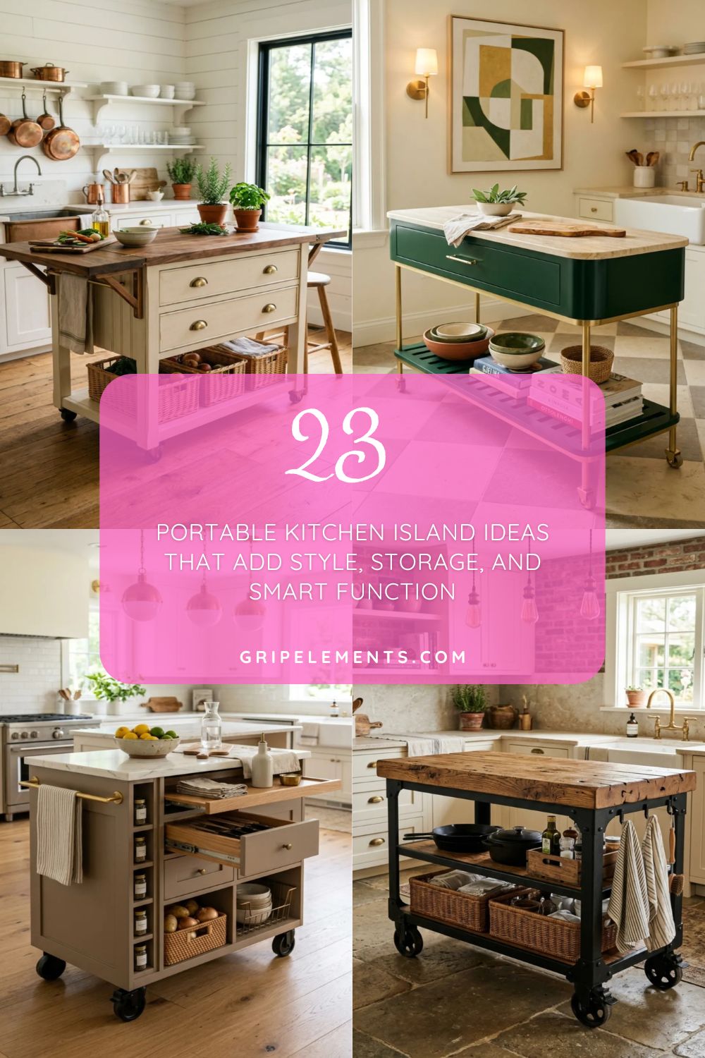 Portable Kitchen Island Ideas That Add Style, Storage, and Smart Function