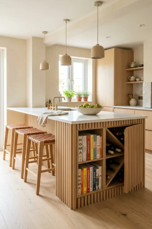 IKEA KALLAX Kitchen Island Hack With Designer Storage