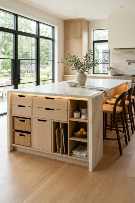 Modular Custom Storage Kitchen Island