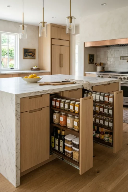 Deep Pot Drawer Kitchen Island Storage