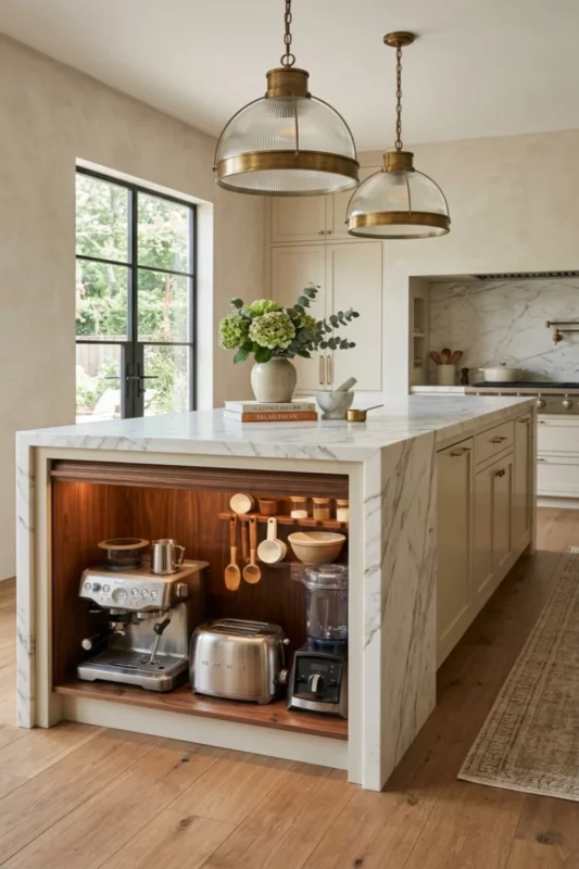 Appliance Garage Kitchen Island Storage