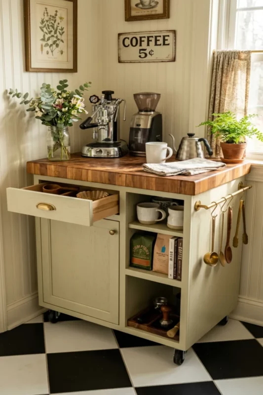 Mini Portable Island Coffee Bar Station