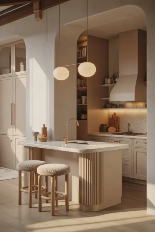 Small Peninsula Island With Soft Curves