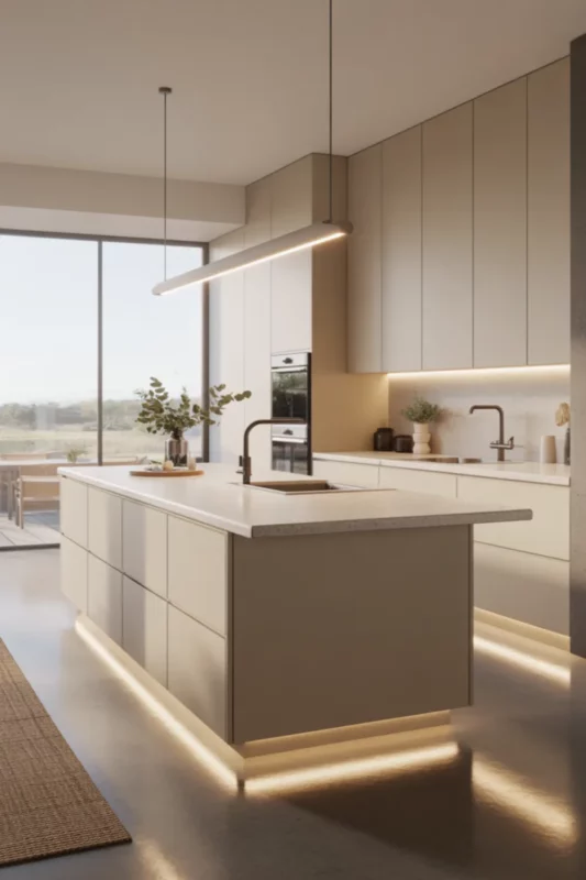 Floating Oak Island With Open Air Style