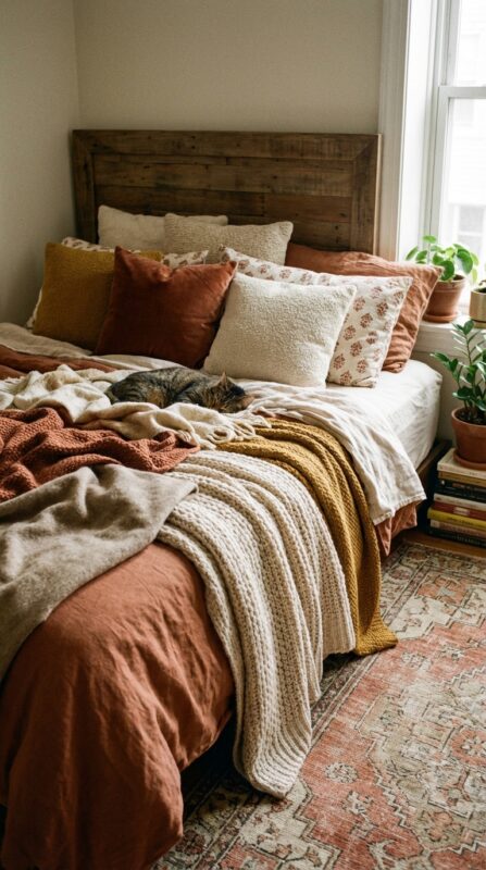 Layered Textures Create Cozy Visual Depth