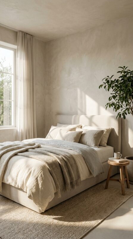 Neutral Tones Enhance Airy Atmosphere